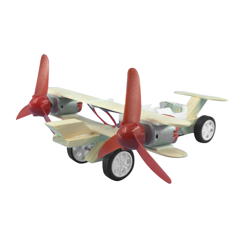 Wooden DIY Electric Power Airplane Model Kit Kiddo Boom