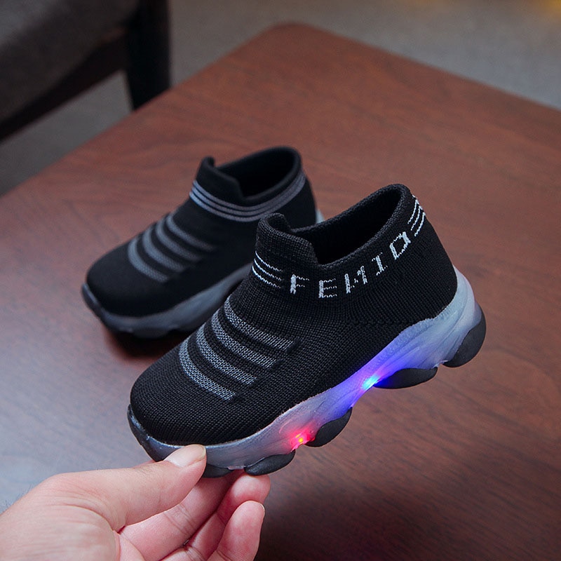 Kids Sneakers Children Baby Girls Boys Letter Mesh Led Luminous Socks Sport Run Sneakers Shoes Sapato Infantil Light Up Shoes Kids Sneakers Children Baby Girls Boys Letter Mesh Led Luminous Socks Sport Run Sneakers Shoes Sapato Infantil Light Up Shoes